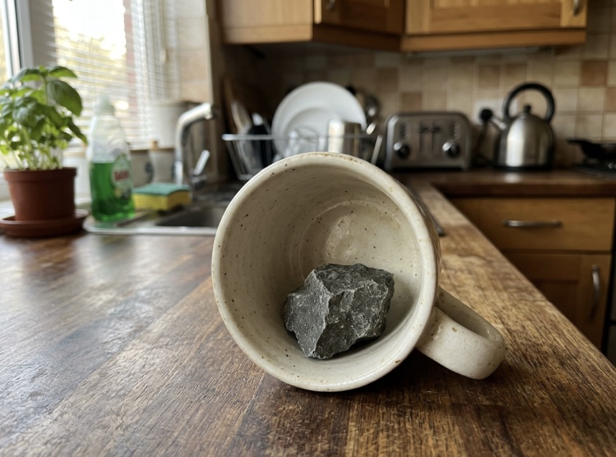 Smart Rock in a mug